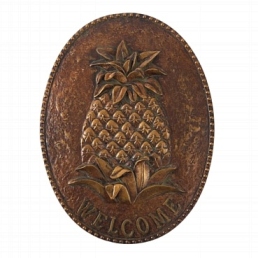 Pineapple plaques are popularly used to convey the statement of hospitality and welcome.